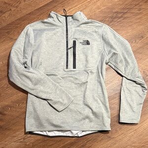 The North Face Light Gray Half-Zip Pullover